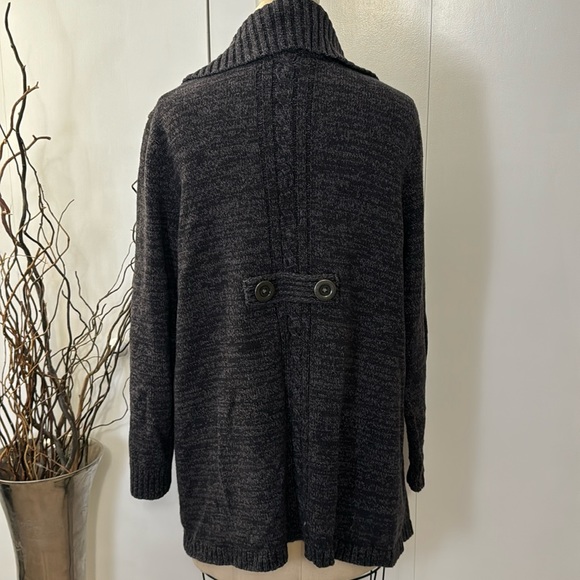 Style & Co toggle front wide collar sweater - Picture 4 of 6